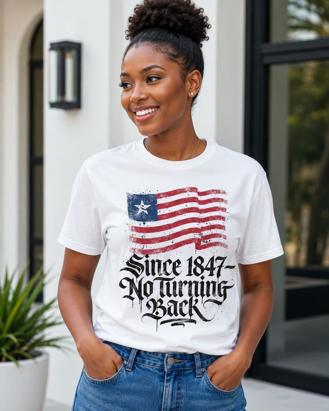 White "Since 1847 - No Turning Back" Independence Shirt